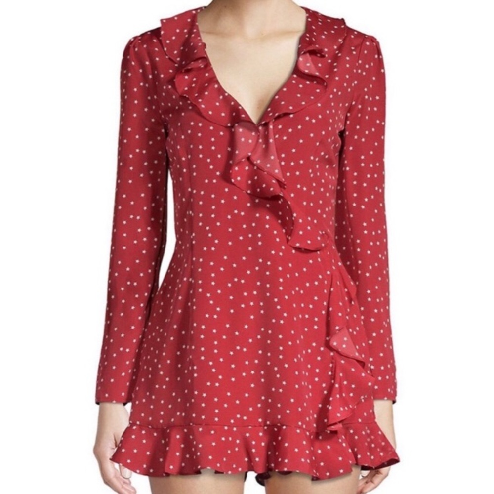 Lovers + Friends Star Print Romper Dress